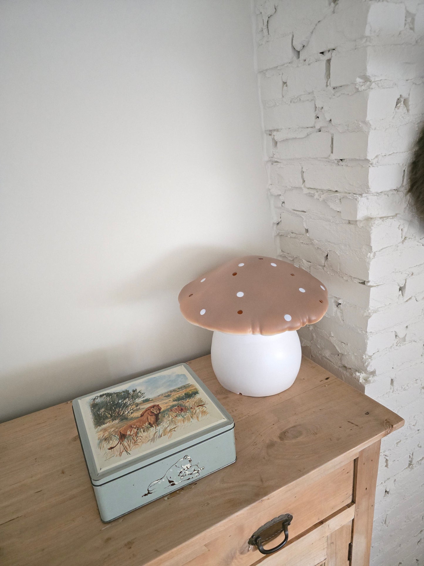 Lamp Paddenstoel, Large, Choco