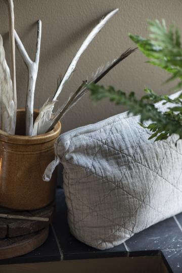 Toilettas linnenkleurig