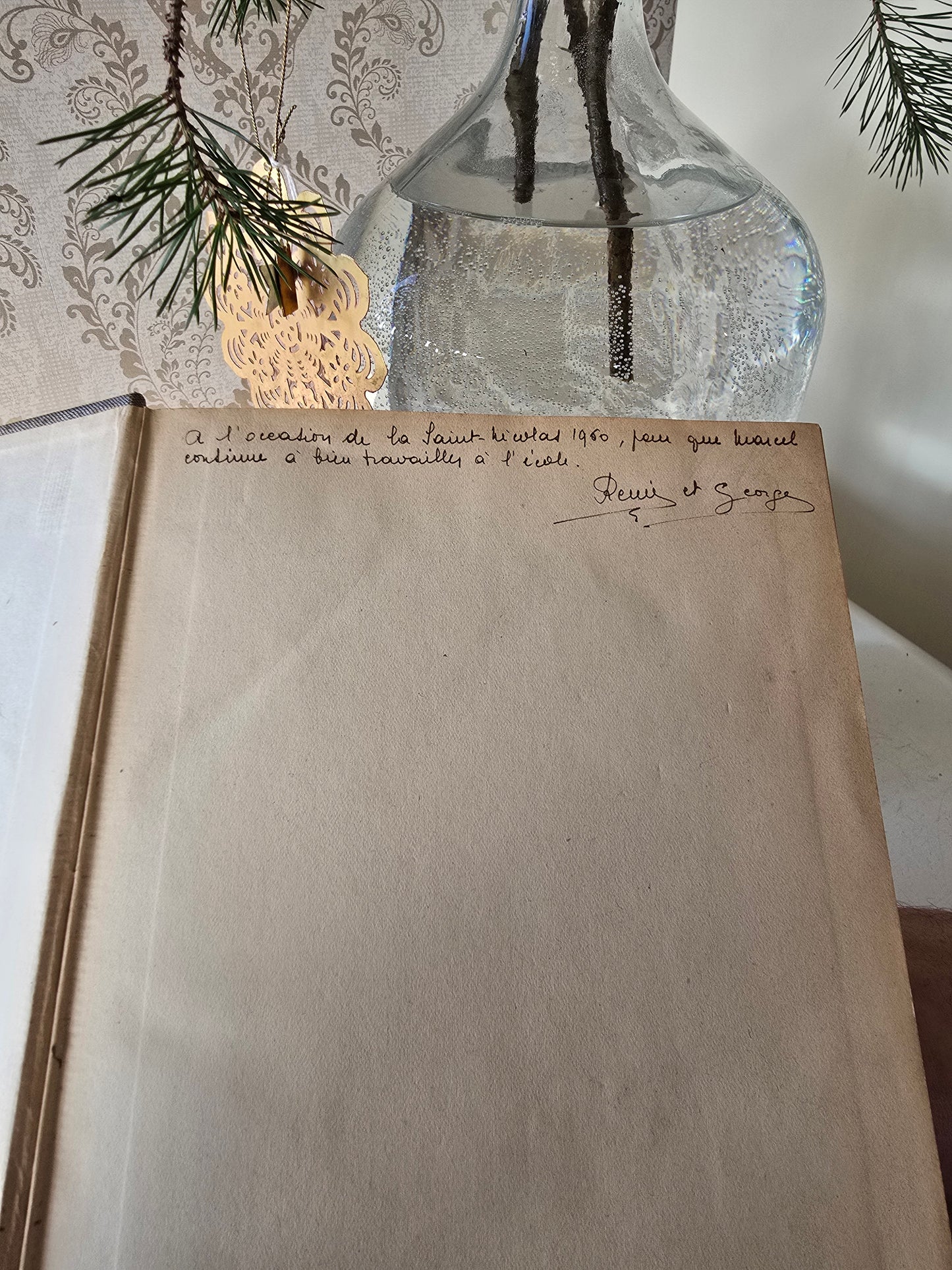 Set antieke Franse boeken, blauw