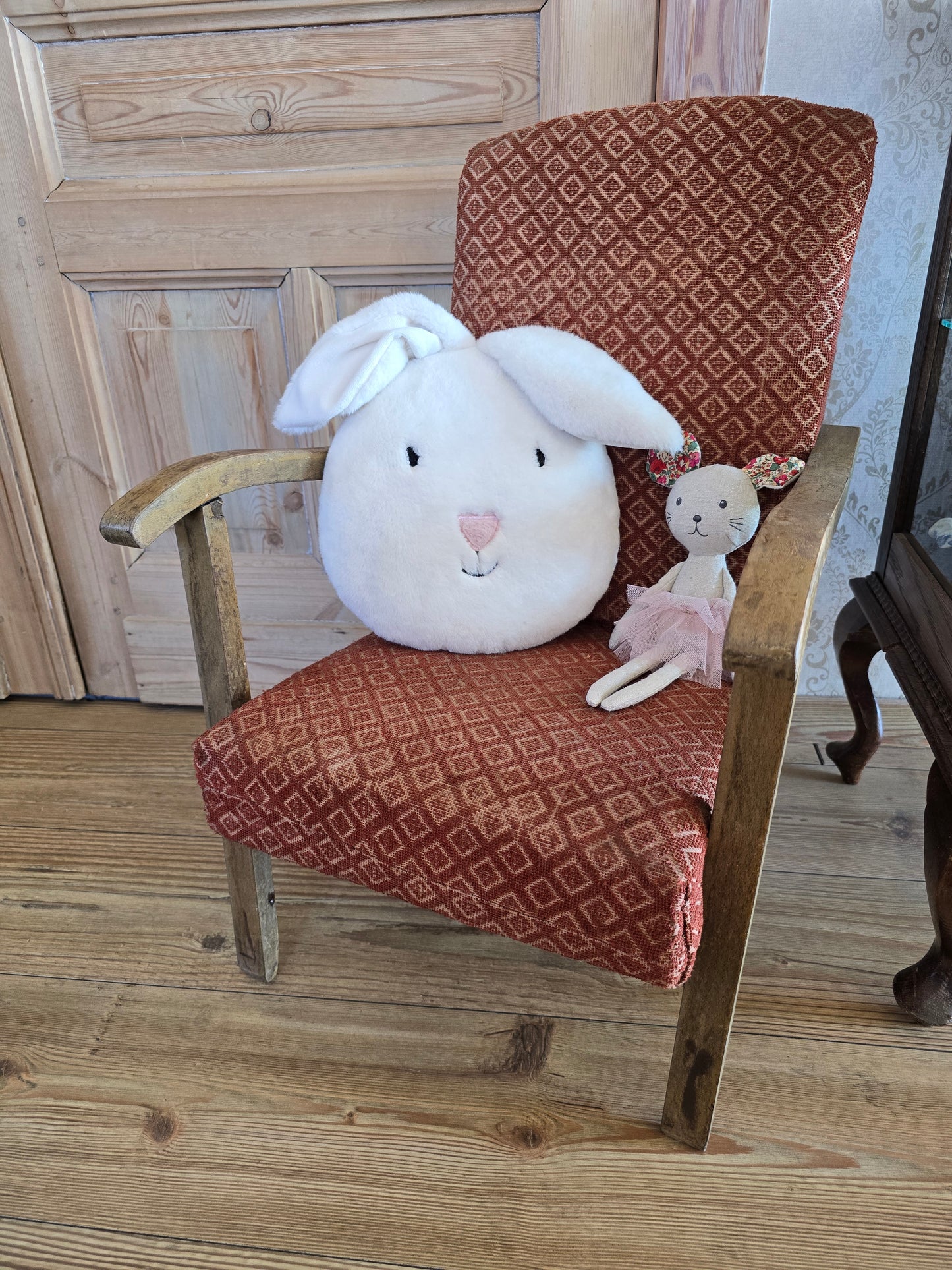 Antiek houten kinderzeteltje