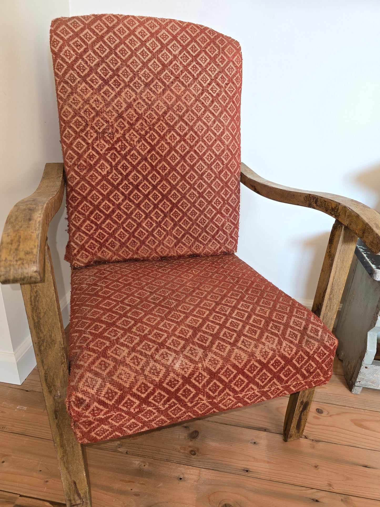 Antiek houten kinderzeteltje