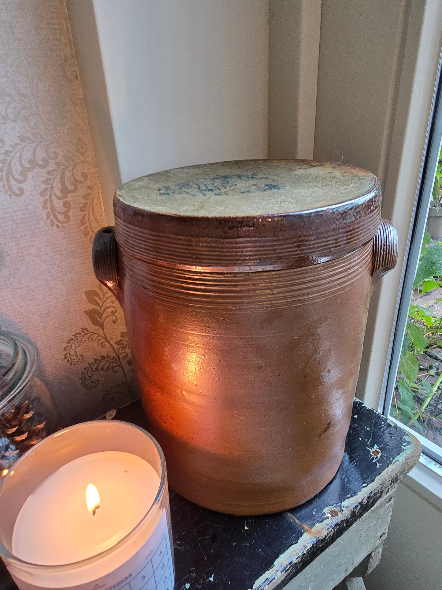 Authentieke grespot, H19cm x Ø 14,5cm