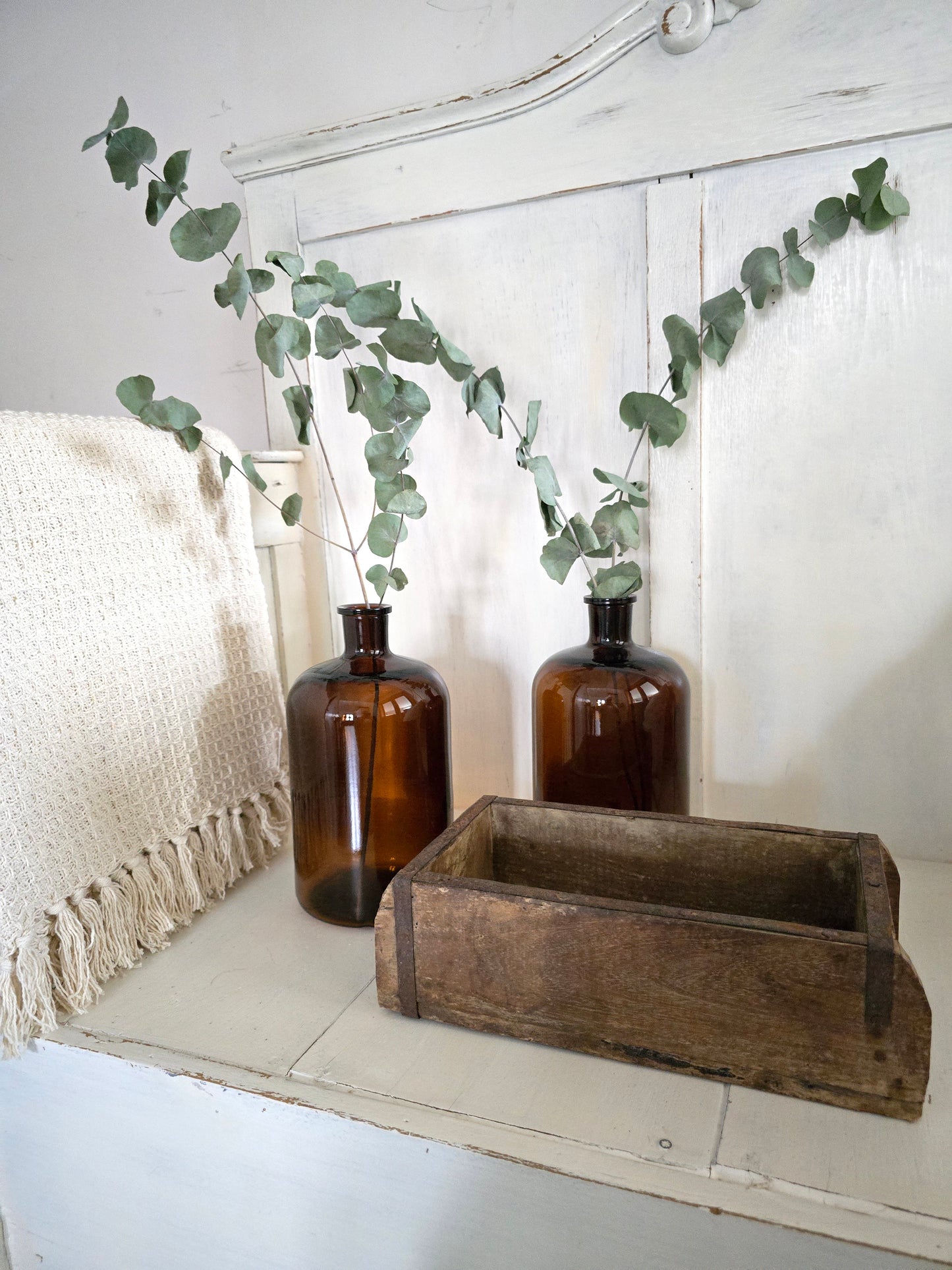 Oude apotheekflessen, set van 2