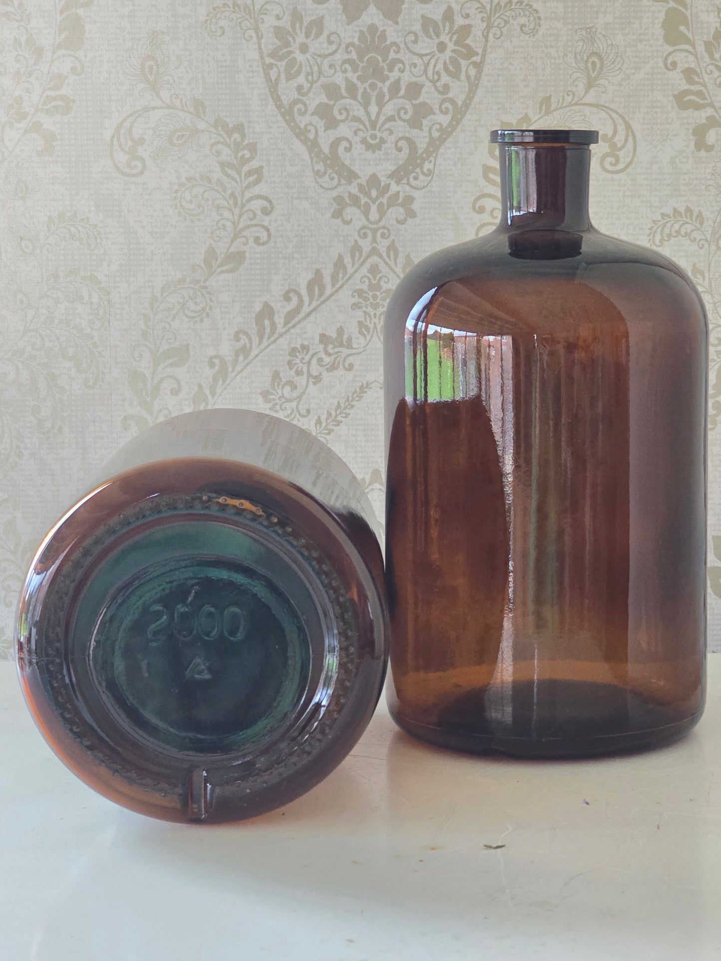 Oude apotheekflessen, set van 2