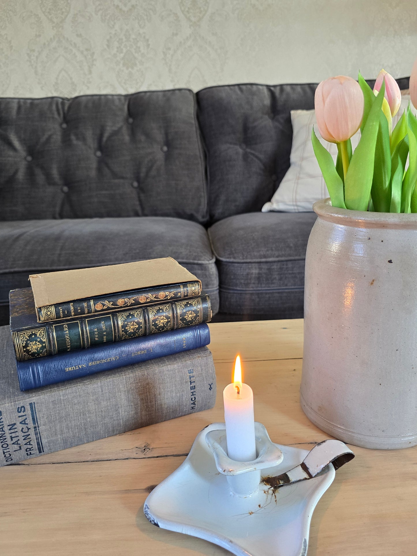 Emaille kaarsenhouder