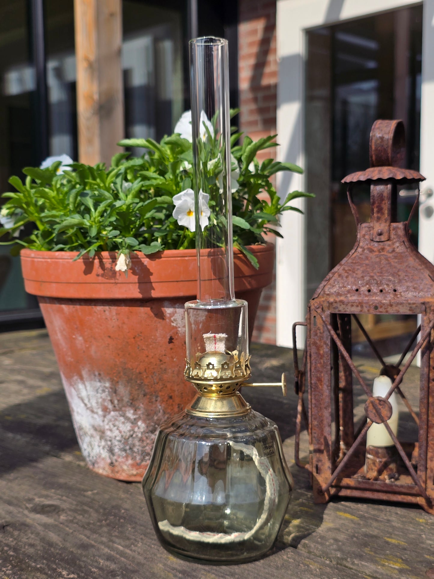 Olielamp Britta, groen, medium