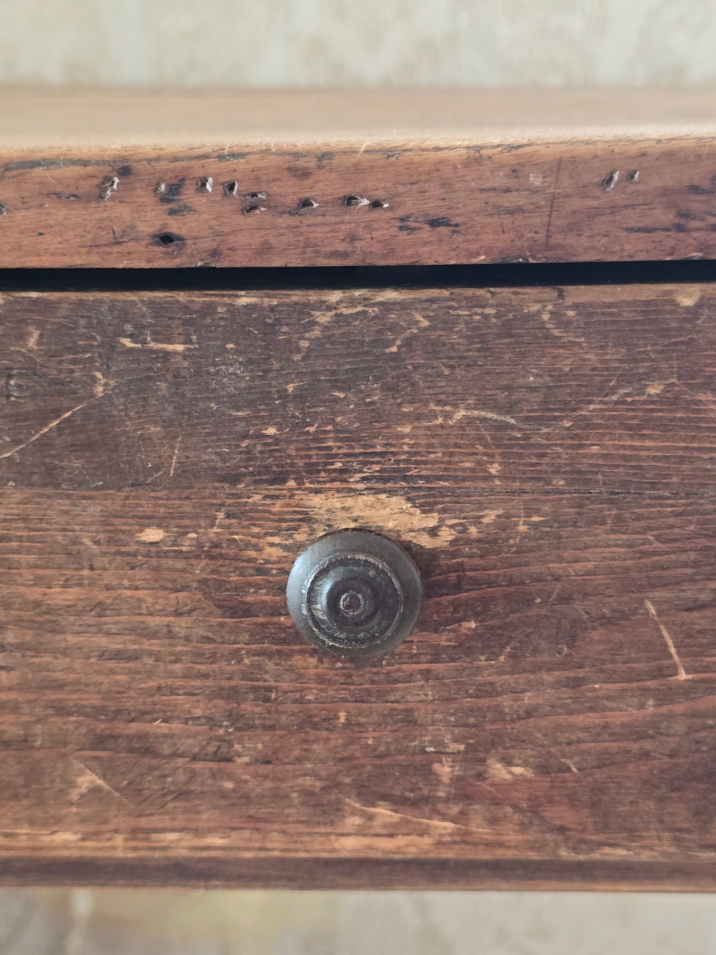 Brocante tafel, met lade