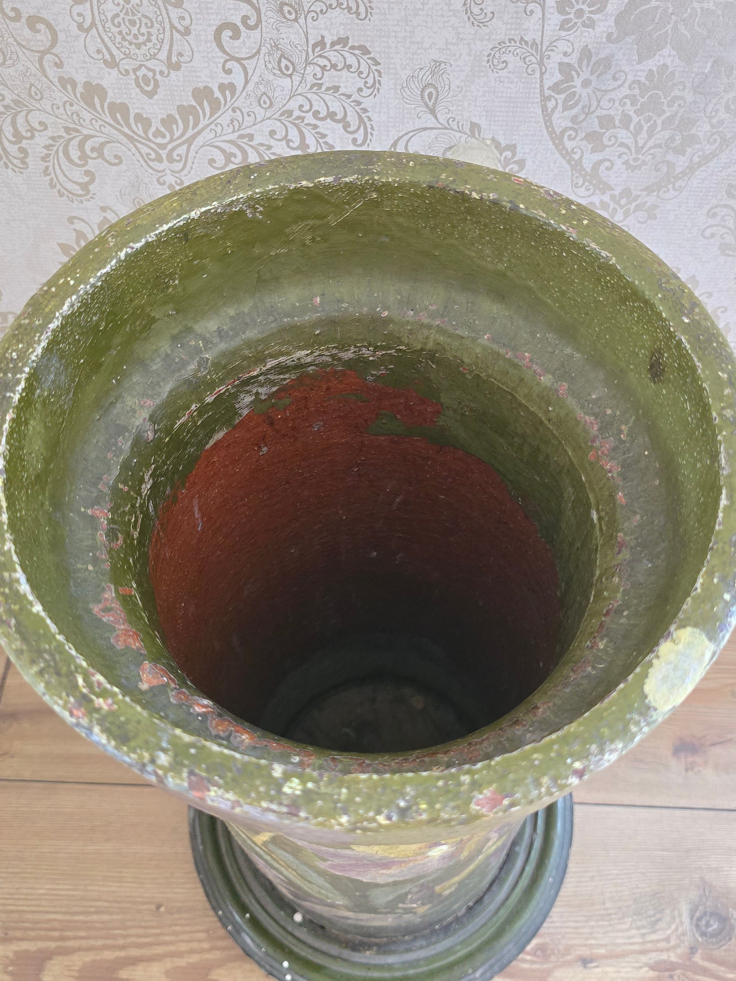 Paraplubak, handgeschilderde irissen