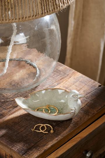 Schaal met vogelmotief