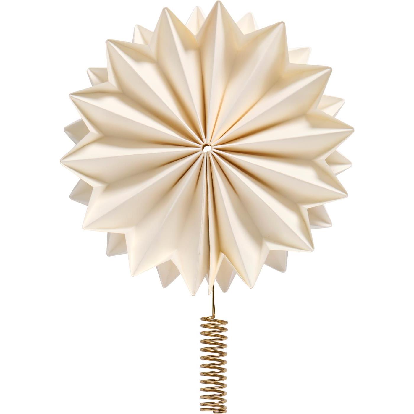 Topster kerstboom, wit, messingkleurige houder