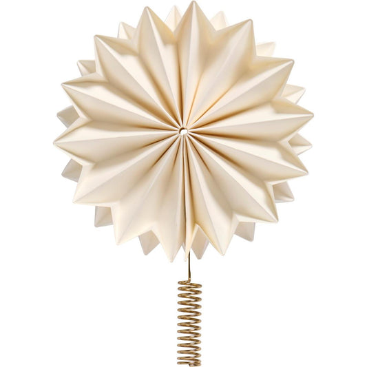 Topster kerstboom, wit, messingkleurige houder