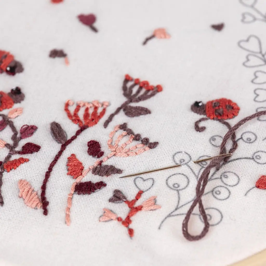 Borduurpakket lieveheersbeestjes