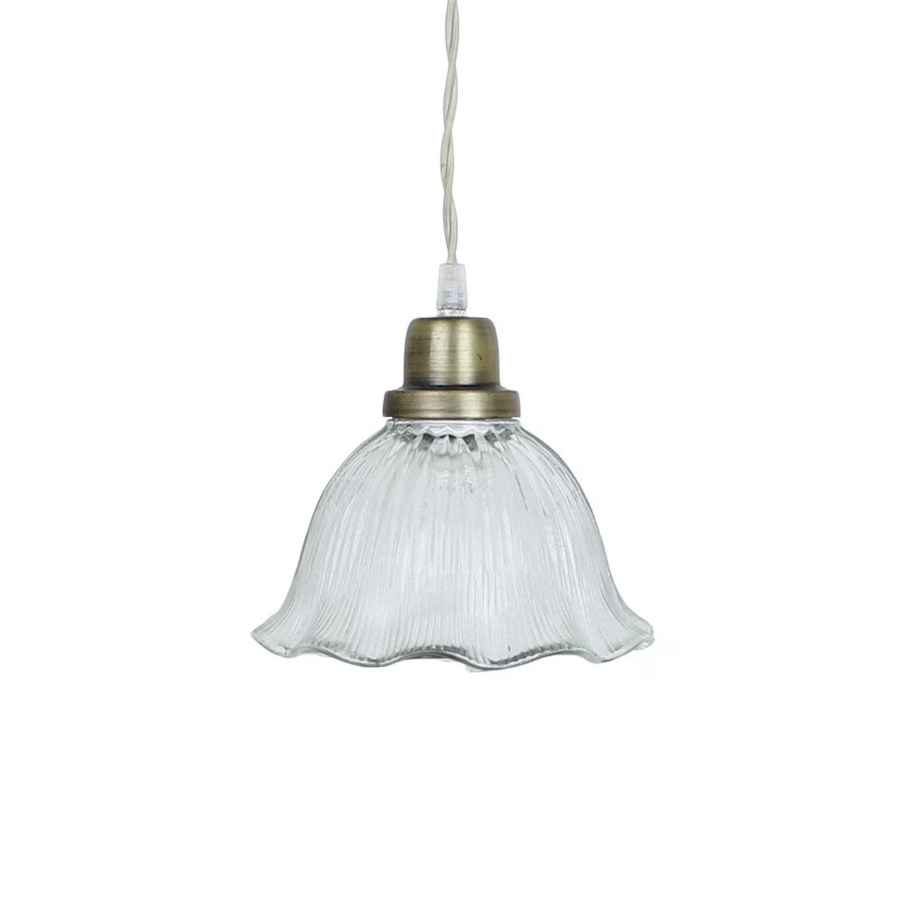 Strömshaga Greta Wavy glazen hanglamp met golvende rand
