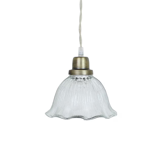 Strömshaga Greta Wavy glazen hanglamp met golvende rand