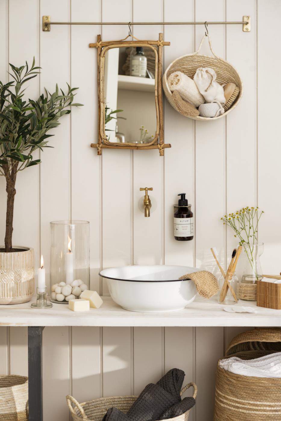 Kaarsenhouder glas, met vaste houder, hoog model, Ø2,2kaars