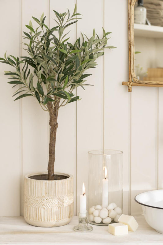 Kaarsenhouder-glas-iblaursen-met vaste-houder-hoog-model